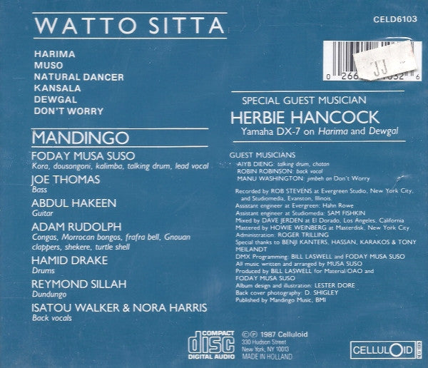 Mandingo Featuring Foday Musa Suso : Watto Sitta (CD, Album, RE)