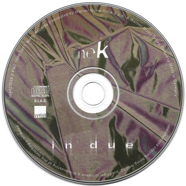 Nek : In Due (CD, Album)