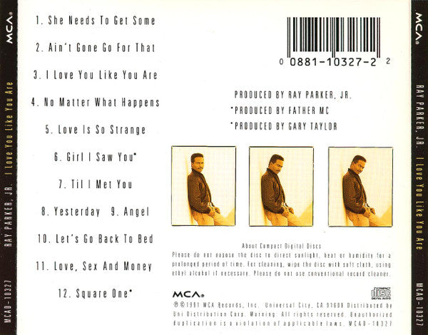 Ray Parker Jr. : I Love You Like You Are (CD)