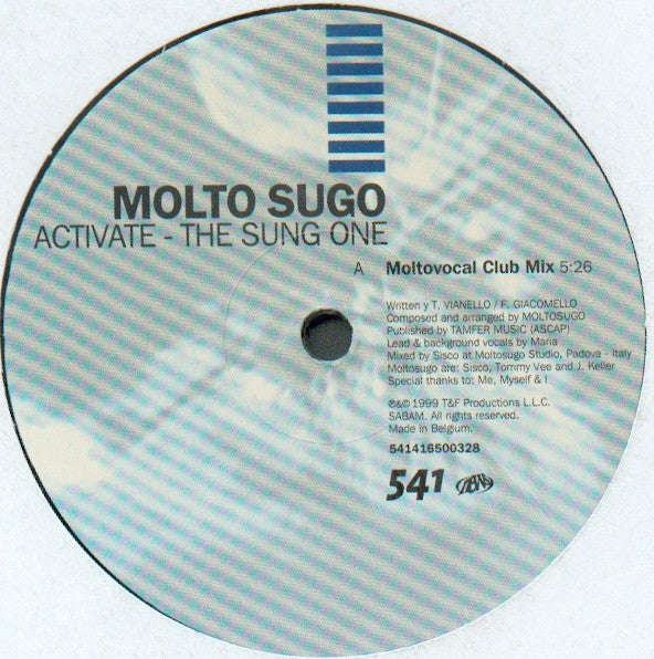 Moltosugo : Activate - The Sung One (12")