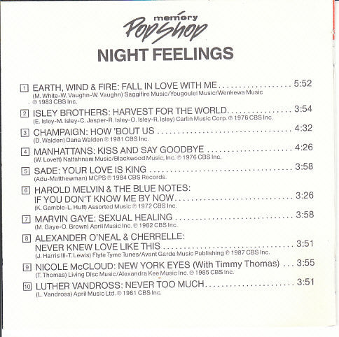 Various : Night Feelings (CD, Comp)