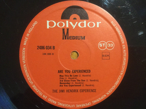 The Jimi Hendrix Experience : Are You Experienced (LP, Album, RE)