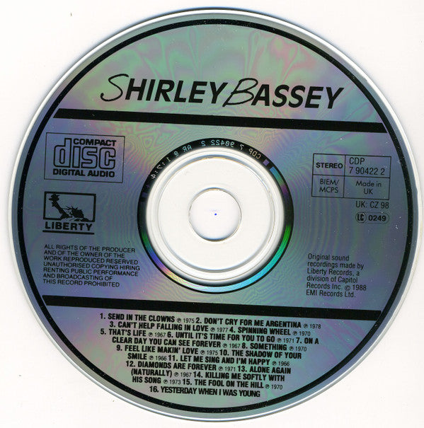 Shirley Bassey : Let Me Sing And I'm Happy (CD, Comp)