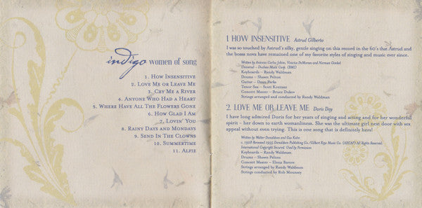 Olivia Newton-John : Indigo - Women Of Song (CD, Album)