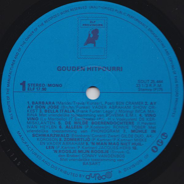 Various : Gouden Hitpourri (LP, Comp)