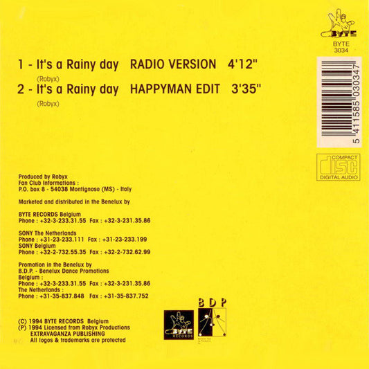 Ice MC : It's A Rainy Day (CD, Single)