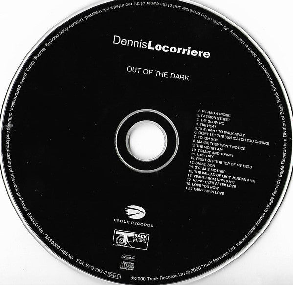 Dennis Locorriere : Out Of The Dark (CD, Album)
