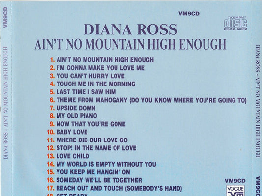 Diana Ross : Ain't No Mountain High Enough (CD, Comp)