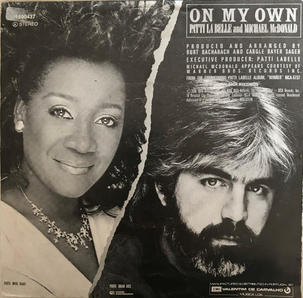Patti LaBelle And Michael McDonald : On My Own (7", Single)