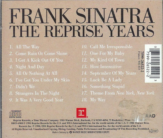 Frank Sinatra : The Reprise Years (CD, Comp)