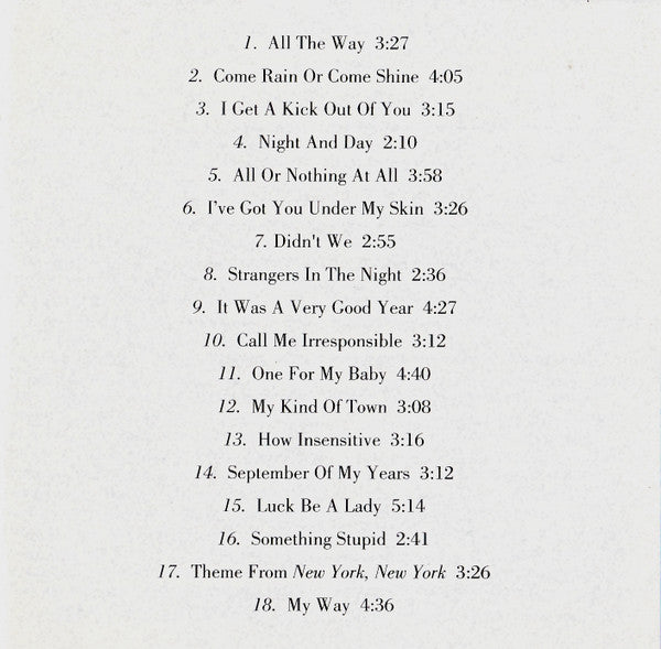 Frank Sinatra : The Reprise Years (CD, Comp)