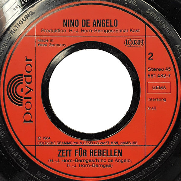 Nino de Angelo : Wir Sind Giganten (7", Single)