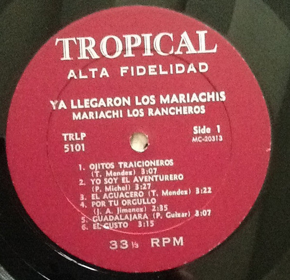 Los Mariachis : Ya Llegaron Los Mariachis (LP)