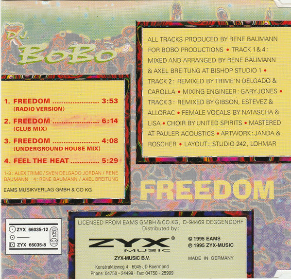 DJ BoBo : Freedom (CD, Maxi)