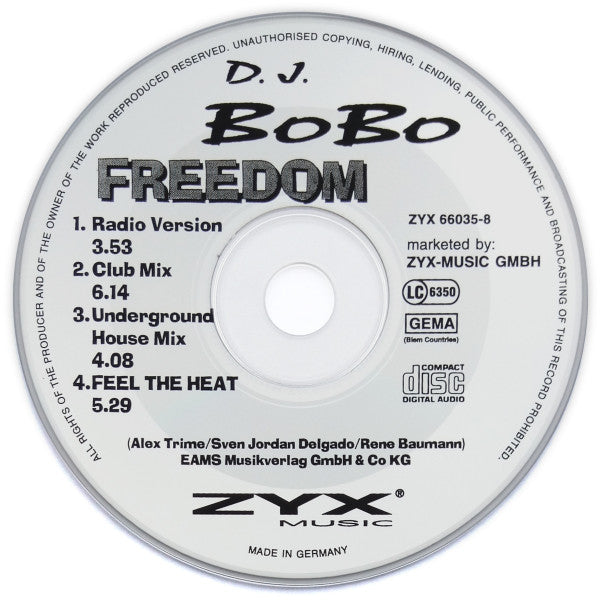 DJ BoBo : Freedom (CD, Maxi)