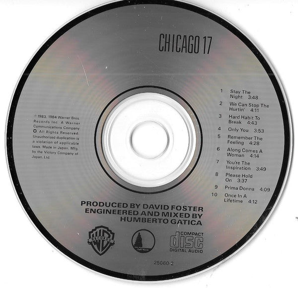 Chicago (2) : Chicago 17 (CD, Album, RP)