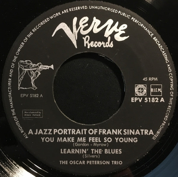 The Oscar Peterson Trio : A Jazz Portrait Of Frank Sinatra (7", EP, Mono)