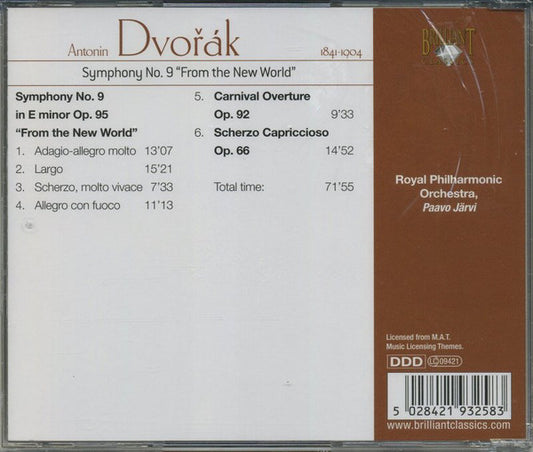 Antonín Dvořák, Royal Philharmonic Orchestra, Paavo Järvi : Dvorák Symphony No. 9 "From The New World" (CD, Album, RE)