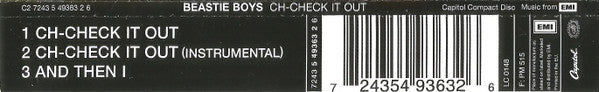 Beastie Boys : Ch-Check It Out (CD, Maxi, Copy Prot.)