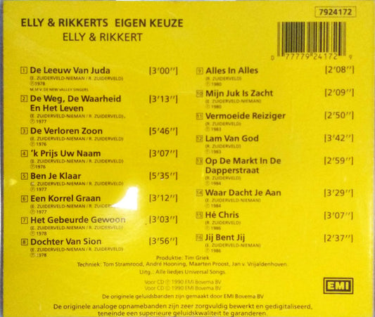 Elly & Rikkert : Eigen Keuze (CD, Comp)