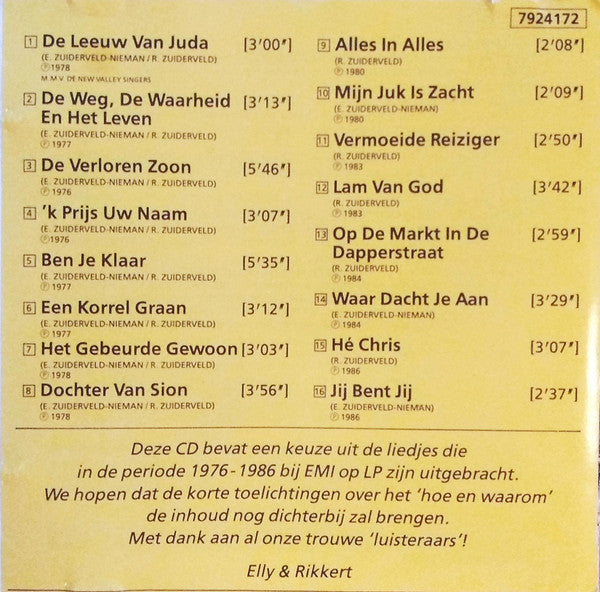 Elly & Rikkert : Eigen Keuze (CD, Comp)
