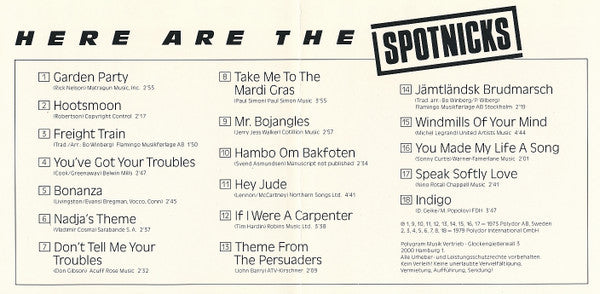 The Spotnicks : Here Are The Spotnicks (CD, Comp)