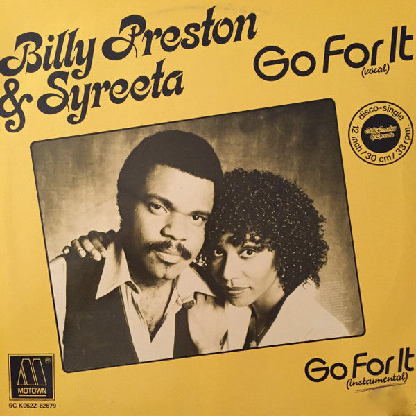 Billy Preston & Syreeta : Go For It (12", Single)