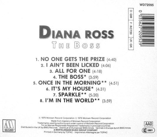 Diana Ross : The Boss (CD, Album, RE)