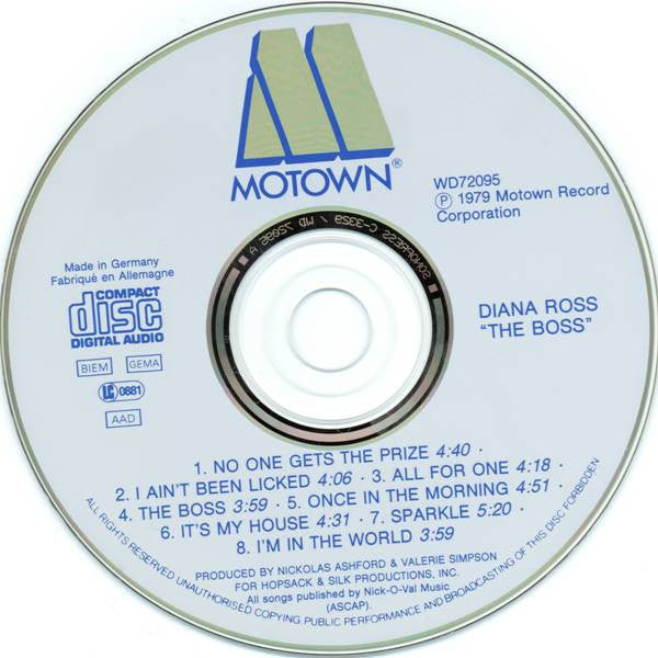 Diana Ross : The Boss (CD, Album, RE)