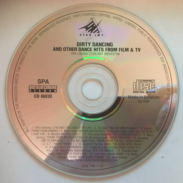 The London Starlight Orchestra & Singers : Dirty Dancing And Other Dance Hits From Film & TV (CD, Album)