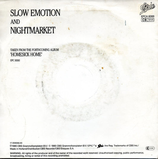 Social Security (3) : Slow Emotion (7", Single)