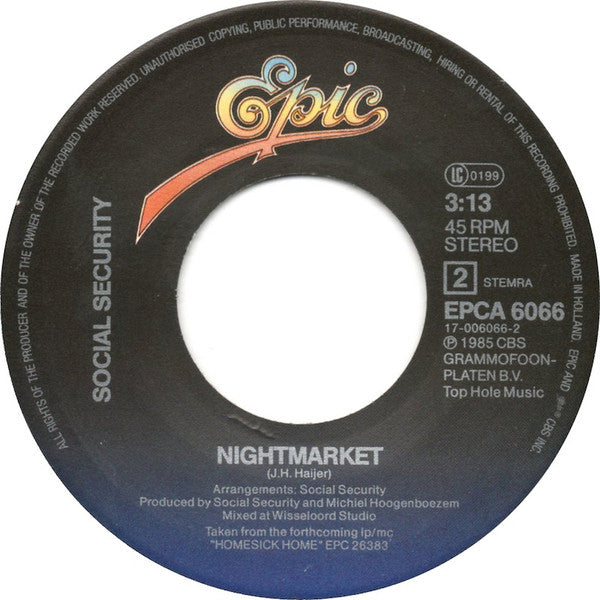 Social Security (3) : Slow Emotion (7", Single)