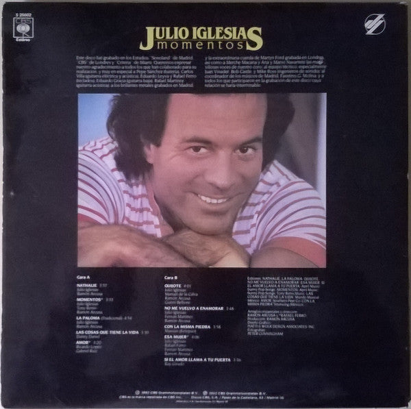 Julio Iglesias : Momentos (LP, Album, Gat)