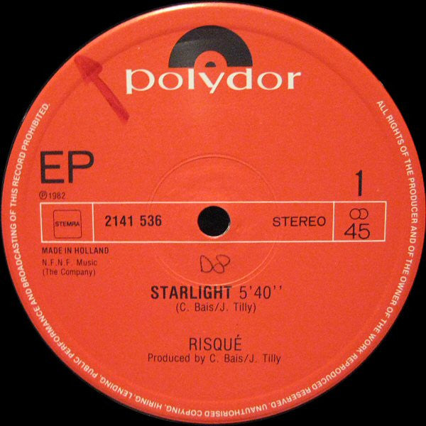 Risqué (2) : Starlight (Special Long Disco Version) (12", EP)