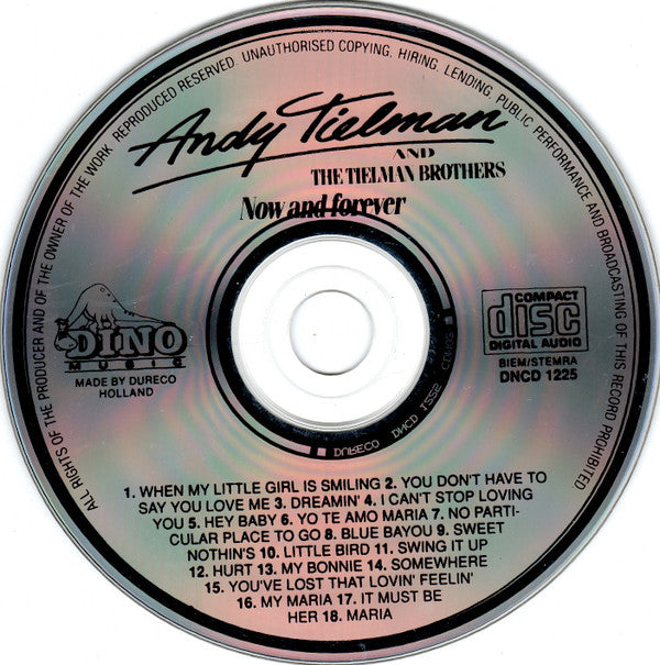 Andy Tielman And Tielman Brothers : Now And Forever (CD, Album)