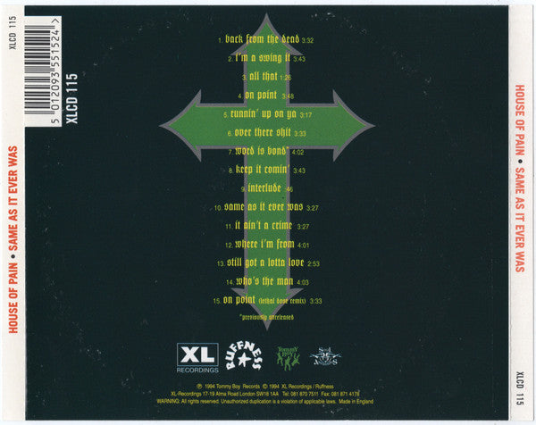 House Of Pain : Same As It Ever Was (CD, Album)