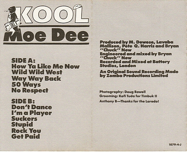 Kool Moe Dee : How Ya Like Me Now (Cass, Album, Whi)