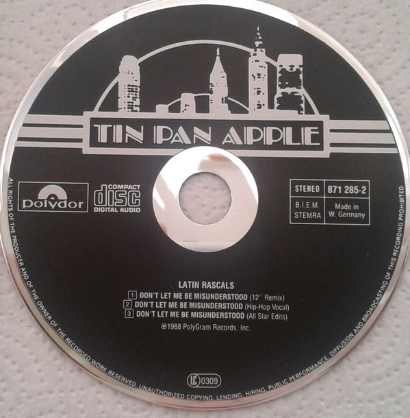 The Latin Rascals : Don't Let Me Be Misunderstood (CD, Single, Car)