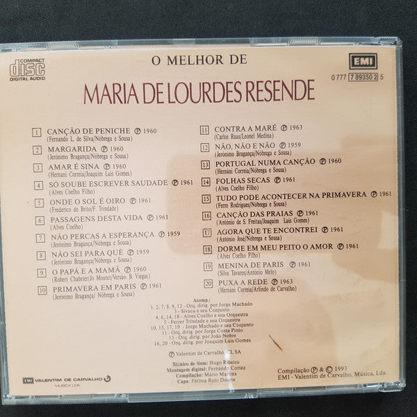 Maria De Lourdes Resende : O Melhor de (CD, Comp)