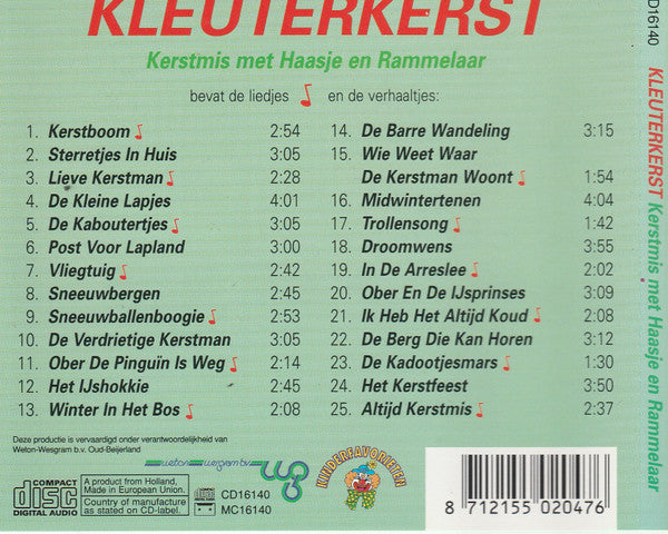 Léonie Sazias : Kleuterkerst Kerstmis Met Haasje En Rammelaar (CD)