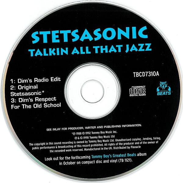 Stetsasonic : Talkin All That Jazz (CD, Single, CD1)
