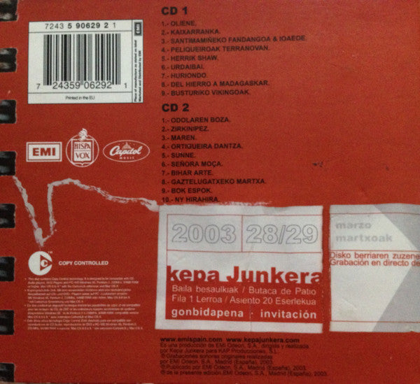 Kepa Junkera : K (2xCD, Album, Copy Prot.)