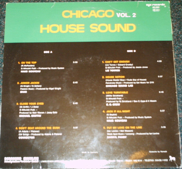 Various : Chicago House Sound - Vol. 2 (LP, Comp)