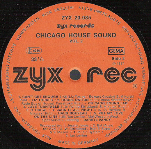 Various : Chicago House Sound - Vol. 2 (LP, Comp)