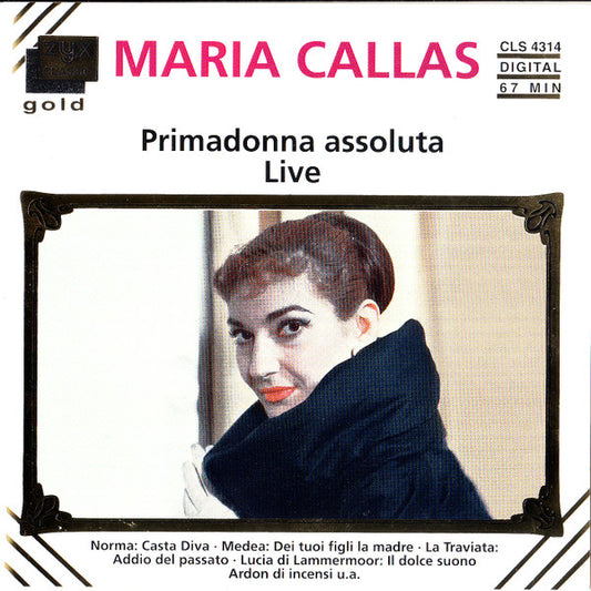 Maria Callas : Primadonna Assoluta Live (CD, Comp)