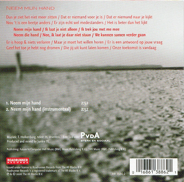 Junkie XL En Henny Vrienten : Neem Mijn Hand (CD, Single)