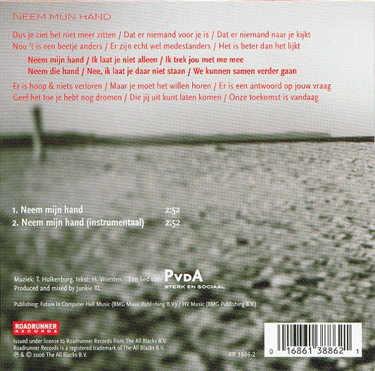 Junkie XL En Henny Vrienten : Neem Mijn Hand (CD, Single)