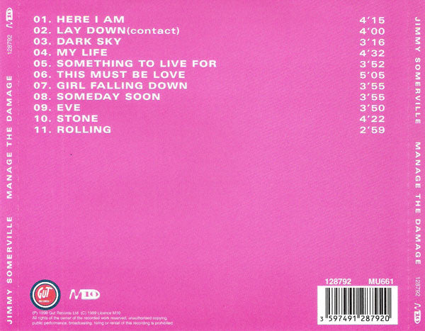 Jimmy Somerville : Manage The Damage (CD, Album)