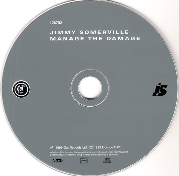 Jimmy Somerville : Manage The Damage (CD, Album)