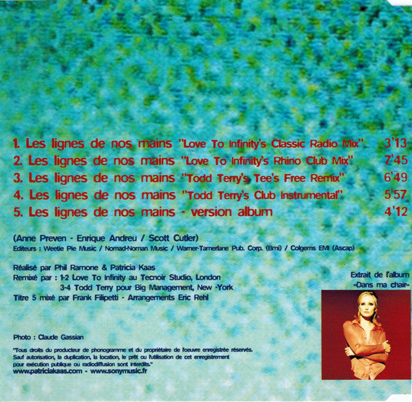 Patricia Kaas : Les Lignes De Nos Mains (Remix) (CD, Maxi)